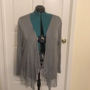 Design History Gray Cardigan/Jacket/Topper Size 2XL